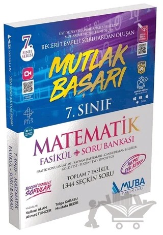 7. Sınıf Mutlak Başarı Matematik Fasikül + Soru Bankası – Ahmet Tuncer, Volkan Alan, Tolga Karasu, Mustafa Bedir – Muba Yayınları kitap kapağı