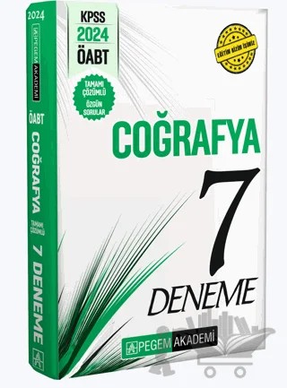 KPSS ÖABT Coğrafya Öğretmenliği Tamamı Çözümlü 7 Deneme – Kolektif – Pegem Akademi Yayıncılık kitap kapağı