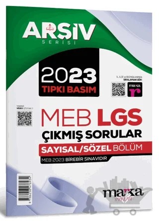 2023 LGS 8. Sınıf Arşiv Serisi Tıpkı Basım Çıkmış Sorular Tamamı Video Çözümlü – Kolektif – Marka Yayınları kitap kapağı
