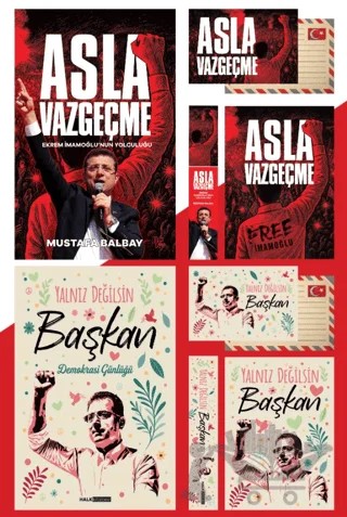 Asla Vazgeçme - Yalnız Değilsin Başkan – Mustafa Balbay – Halk Kitabevi kitap kapağı