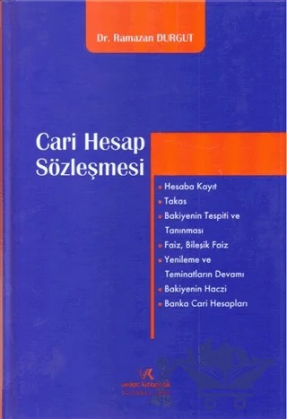 Cari Hesap Sözleşmesi – Ramazan Durgut – Vedat Kitapçılık kitap kapağı