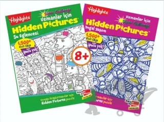 Highlights Uzmanlar İçin Hidden Pictures (Gizli Resimler) 2'li Set – Kolektif – Dikkat Atölyesi Yayınları kitap kapağı