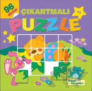 Orman Hayvanları - Çıkartmalı Puzzle – Kolektif – Koloni Çocuk kitap kapağı