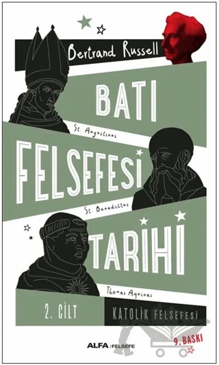 Batı Felsefesi Tarihi (Cilt 2) – Bertrand Russell – Alfa Yayınları kitap kapağı