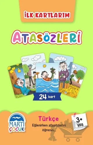Atasözleri - İlk Kartlarım – Kolektif – Martı Çocuk Yayınları kitap kapağı