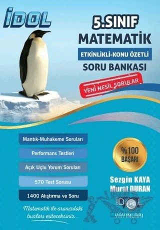 5. Sınıf Matematik Etkinlikli Konu Özetli Soru Bankası – Sezgin Kaya, Murat Duran – İdol Yayınları kitap kapağı