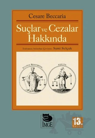 Suçlar ve Cezalar Hakkında – Cesare Beccaria – İmge Kitabevi Yayınları kitap kapağı