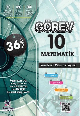 Görev 10 Matematik Yeni Nesil Çalışma Föyleri – Kolektif – Armada Yayınları kitap kapağı