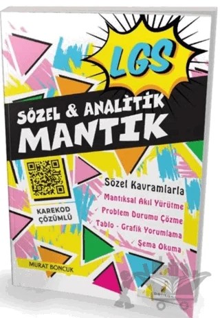 LGS Sözel ve Analitik Mantık Karekod Çözümlü Soru Bankası – Murat Boncuk – Pelikan Tıp Teknik Yayıncılık kitap kapağı