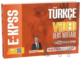 2026 E-KPSS Türkçe Video Ders Notları – Yusuf Emre Aslan – İndeks Akademi Yayıncılık kitap kapağı