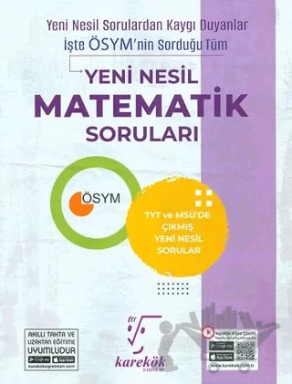 TYT Yeni Nesil Matematik Soruları – Kolektif – Karekök Yayıncılık kitap kapağı
