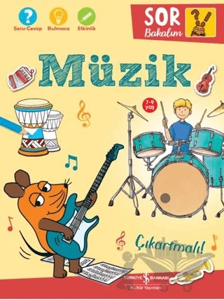 Müzik – Sor Bakalım Çıkartmalı! – Petra Klose – İş Bankası Kültür Yayınları kitap kapağı