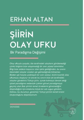 Şiirin Olay Ufku – Erhan Altan – Everest Yayınları kitap kapağı