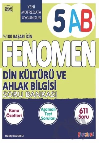 5. Sınıf Din Kültürü ve Ahlak Bilgisi A-B Soru Bankası – Kolektif – Fenomen Yayınları kitap kapağı
