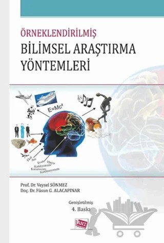 Örneklendirilmiş Bilimsel Araştırma Yöntemleri – Füsun G. Alacapınar, Veysel Sönmez – Anı Yayıncılık kitap kapağı