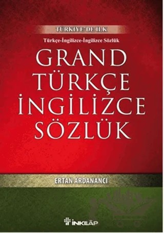 Grand Türkçe İngilizce Sözlük – Ertan Ardanancı – İnkılap Kitabevi kitap kapağı