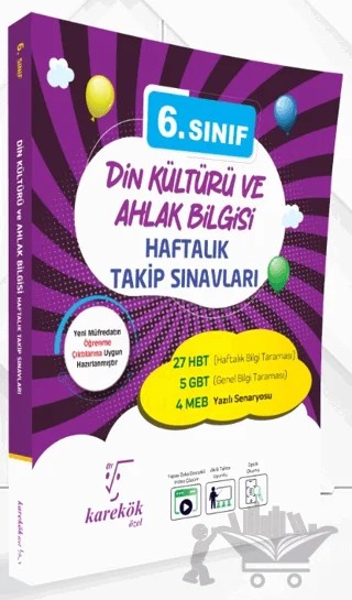 6. Sınıf Din Kültürü Ve Ahlak Bilgisi Haftalık Takip Sınavları – Merve Topkaya – Karekök Yayıncılık kitap kapağı