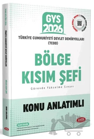 TCDD GYS Bölge Kısım Şefi Konu Anlatımlı – Kolektif – Data Yayınları kitap kapağı