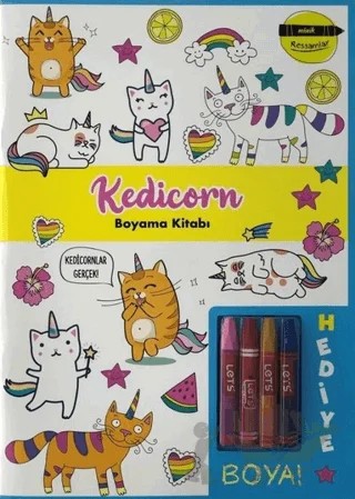 Kedicorn Boyama Kitabı - Minik Ressamlar – Kolektif – Doğan Egmont Yayıncılık kitap kapağı