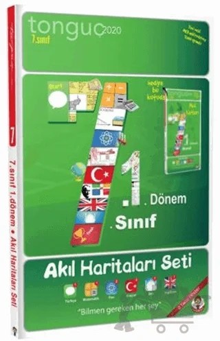 2020 7. Sınıf 1. Dönem Akıl Haritaları Seti (8 Poster) – Kolektif – Tonguç Akademi kitap kapağı
