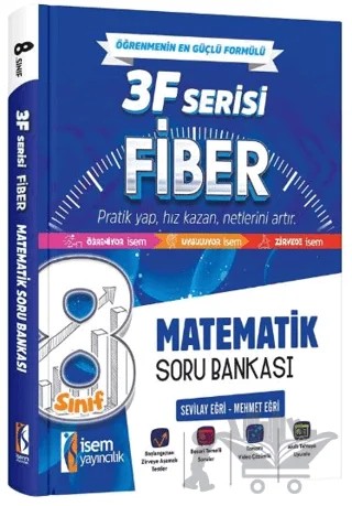 8. Sınıf Fiber Matematik Soru Bankası – Sevilay Eğri, Mehmet Eğri – İSEM Yayıncılık kitap kapağı