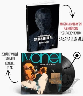 Plaklı Kitaplar - Sabahattin Ali - Livaneli İstanbul Konseri – Mustafa Balbay – Halk Kitabevi kitap kapağı