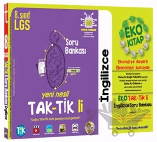 8. Sınıf İngilizce Eko Taktikli Soru Bankası – Kolektif – Tonguç Akademi kitap kapağı