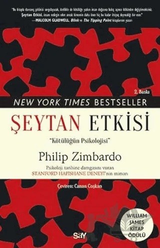 Şeytan Etkisi – Philip George Zimbardo – Say Yayınları kitap kapağı