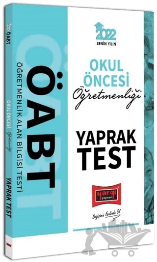 2022 ÖABT Okul Öncesi Öğretmenliği Yaprak Test – Kolektif – Yargı Yayınevi kitap kapağı