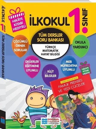 1. Sınıf Tüm Dersler Soru Bankası – Kolektif – Evrensel İletişim Yayınları kitap kapağı