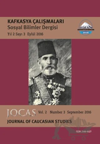 Kafkasya Çalışmaları Sosyal Bilimler Dergisi Yıl:2 Sayı:3 Eylül 2016 – Kafkasya Dergisi kitap kapağı