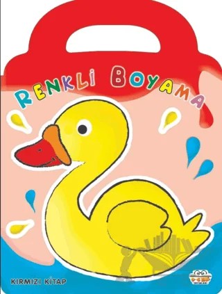 Kırmızı Kitap - Renkli Boyama – Kolektif – 0-6 Yaş Yayınları kitap kapağı
