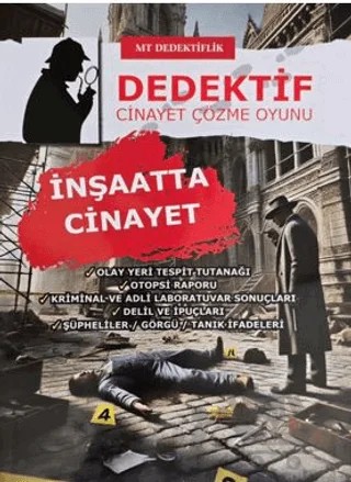 Dedektiflik Cinayet Çözme Oyunu - İnşaatta Cinayet – Kollektif – MT Dedektiflik kitap kapağı