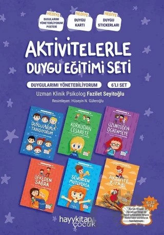 Aktivitelerle Duygu Eğitimi Seti (6 Kitap Takım) – Fazilet Seyitoğlu – Hayykitap kitap kapağı