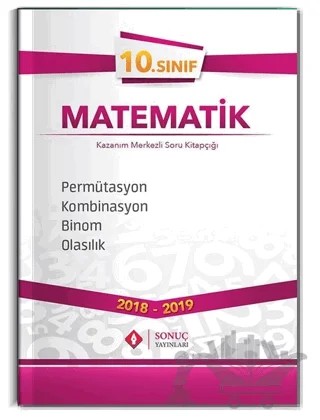 10. Sınıf Permütasyon Kombinasyon Binom Olasılık – Kolektif – Sonuç Yayınları kitap kapağı
