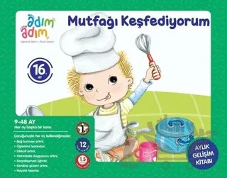 Mutfağı Keşfediyorum - 16. Ay Gelişim Kitabı – Kolektif – Adım Adım Bebek Eğitimi kitap kapağı