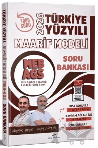 2026 MEB AGS Türkiye Yüzyılı Maarif Modeli Tamamı Video Çözümlü Soru Bankası – Özgür Hamal, Ziya Sümer – Dizgi Kitap kitap kapağı