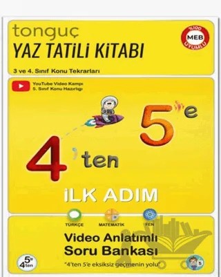 4'ten 5'e Hazırlık Kitabı – Kolektif – Tonguç Akademi kitap kapağı