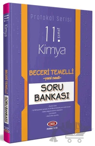 11. Sınıf Protokol Serisi Kimya Beceri Temelli Soru Bankası – Kolektif – Data Yayınları kitap kapağı