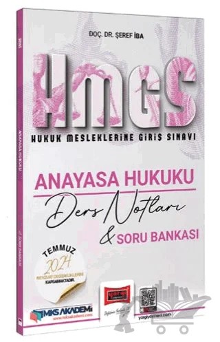 2025 Hukuk Mesleklerine Giriş Sınavı Anayasa Hukuku Ders Notları & Soru Bankası – Şeref İba – Yargı Yayınevi kitap kapağı