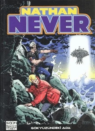 Nathan Never Serisi 6 - Gökyüzündeki Ada – Antonio Serra, Stefano Vietti – Çizgi Düşler Yayınevi kitap kapağı