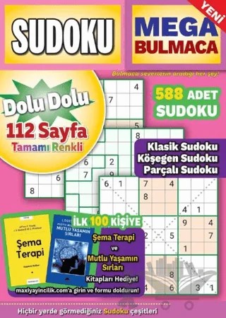 Mega Sudoku Bulmaca 23 – Bertan Kodamanoğlu – Maxi Yayıncılık kitap kapağı