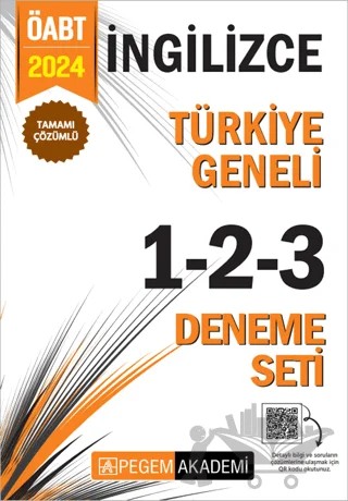 2024 KPSS ÖABT İngilizce Tamamı Çözümlü Türkiye Geneli 1-2-3 (3'lü Deneme Seti) – Kolektif – Pegem Akademi Yayıncılık kitap kapağı