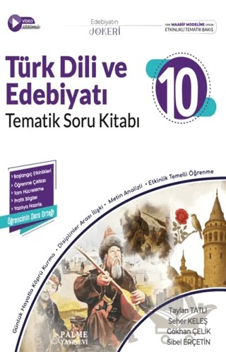 10. Sınıf Joker Türk Dili ve Edebiyatı Soru Kitabı – Taylan Tatlı, Seher Keleş, Gökhan Çelik, Sibel Erçetin – Palme Yayınları kitap kapağı