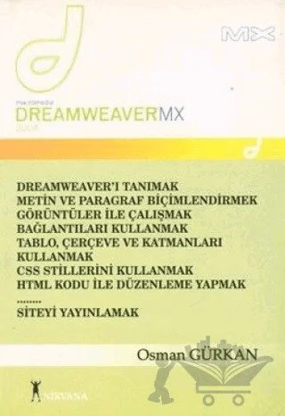Dreamweaver Mx 2004 – Osman Gürkan – Nirvana Yayınları kitap kapağı