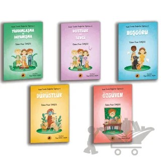 Kedi Tombi Değerler Eğitimi Seti (5 Kitap) – Özlem Pınar Ivaşçu – 2E Kitap kitap kapağı