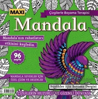 Mandala Büyükler İçin Boyama 2023 - 1 – Kolektif – Maxi Yayıncılık kitap kapağı