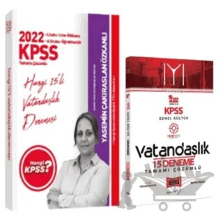 2022 Hangi KPSS Vatandaşlık 15 Deneme + Yargı IYI 15 Çözümlü Deneme 2'li Set – Kolektif – Hangi KPSS Yayınları kitap kapağı