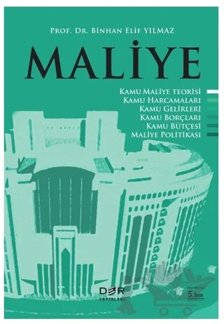 Maliye – Binhan Elif Yılmaz – Der Yayınları kitap kapağı