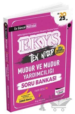 2025 MEB EKYS Müdür ve Müdür Yardımcılığı Soru Bankası – Fatih Sesli – Dizgi Kitap kitap kapağı